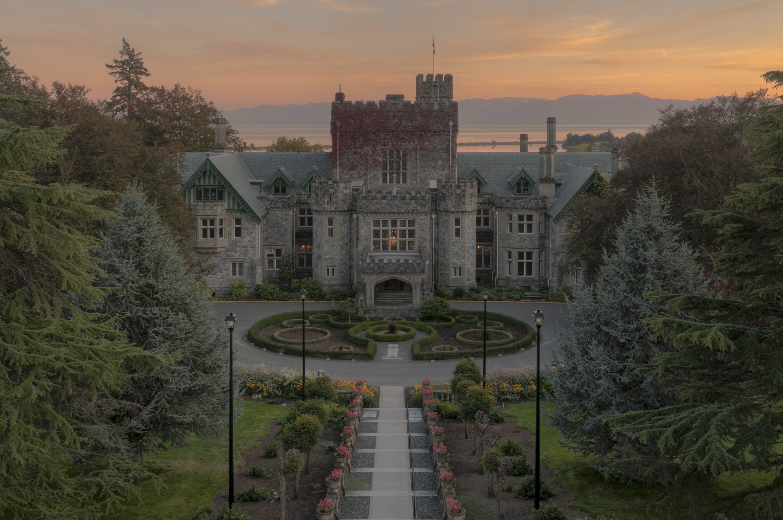 Hatley Castle, Royal Roads University campus, Victoria, British Columbia, Canada
